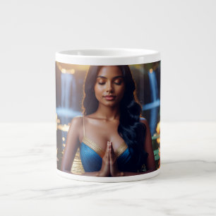 MEDITATION - YOGA - WELLNESS - CARPE DIEM LARGE COFFEE MUG