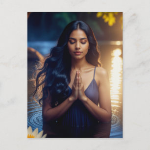 MEDITATION - YOGA - WELLNESS - CARPE DIEM POSTCARD