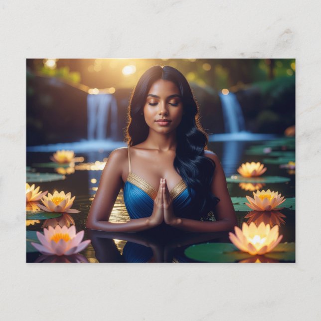 MEDITATION - YOGA - WELLNESS - CARPE DIEM POSTCARD (Front)