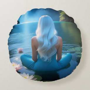 MEDITATION - YOGA - WELLNESS - CARPE DIEM ROUND CUSHION
