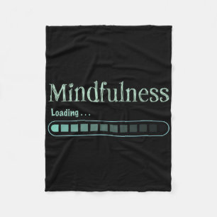Meditation Zen Mindfulness Buddhism Namaste Funny Fleece Blanket