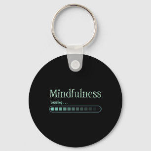 Meditation Zen Mindfulness Buddhism Namaste Funny Key Ring