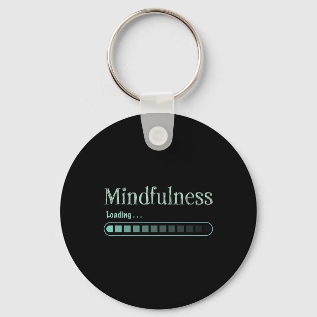 Meditation Zen Mindfulness Buddhism Namaste Funny  Key Ring (Front)