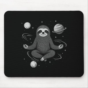 Meditation Zen Sloth In Space Namaste Peace Yoga B Mouse Pad