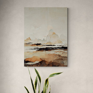 Meditative landscape painting "The Blight Earth".  Canvas Print