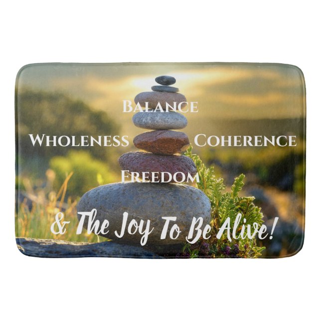 Meditative Uplifting  Bath Mat (Front)