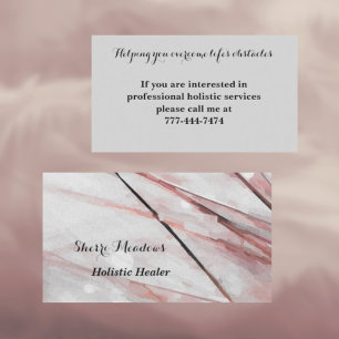 Meditative Watercolor Pampass Grass Business Card