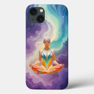 Meditative Woman & Soft Pastel Energy iPhone 13 Case