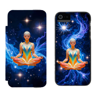 Meditative Woman with Flowing Energy Incipio Watson™ iPhone 5 Wallet Case