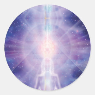 Meditator Classic Round Sticker