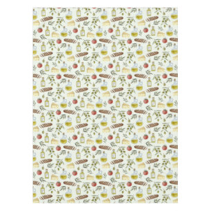 Mediterrane Küche- kulinarische Tablecloth