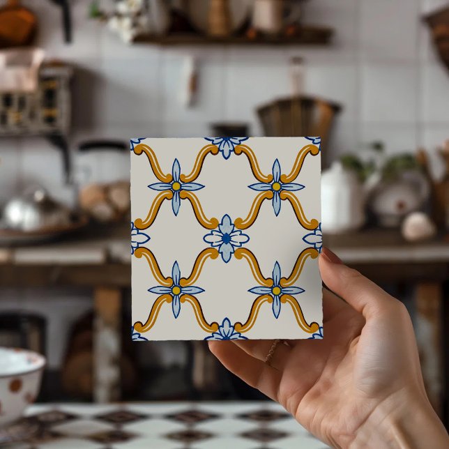 Mediterranean Azulejo Home Decor Gift Tile (Coasters, Drink Coasters, Coaster Set, Home Decor,
Housewarming Gift, Coffee Table Decor)