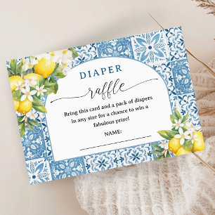 Mediterranean Baby Shower Diaper Raffle Enclosure