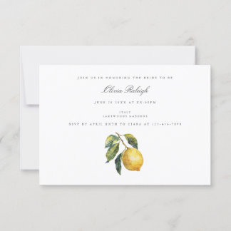 Mediterranean Bachelorette Party Invitation 