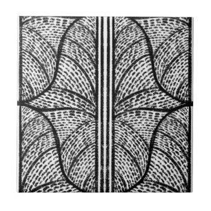 Mediterranean Black & White Mosaic Pattern Tile