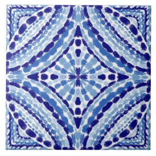 Mediterranean Blue Mosaic-Hand-Painted Style Tile