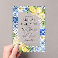 Mediterranean Blue Tiles Lemons Bridal Bunch