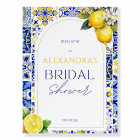 Mediterranean Bridal Shower Lemon Welcome Sign
