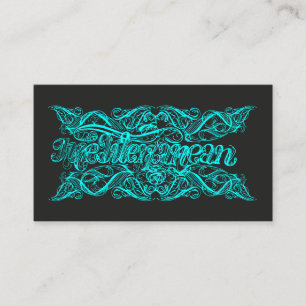 Mediterranean - Calligraphy Calling Card