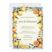 Mediterranean Citrus Lemon Orange Amalfi Wedding I