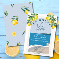 Mediterranean Coast La Dolce Vita Bridal Shower