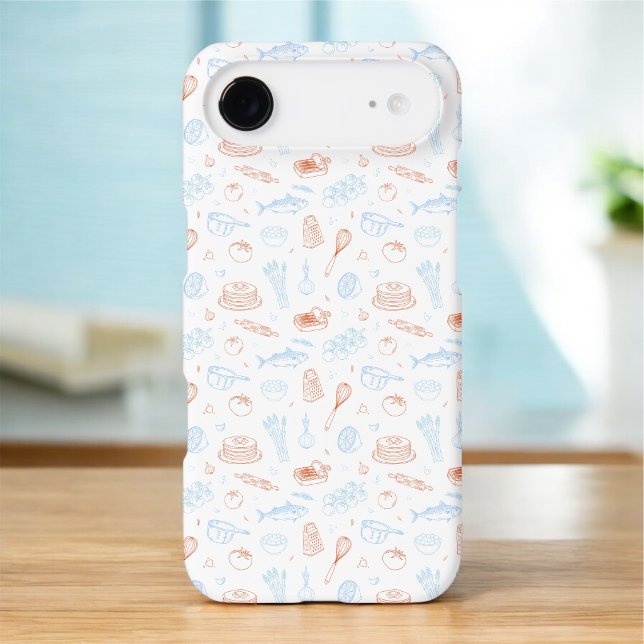 Mediterranean Cooking Foodie Pattern iPhone Case (Creator Uploaded)