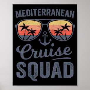 Mediterranean Cruise Squad 2026 Europe Family Poster