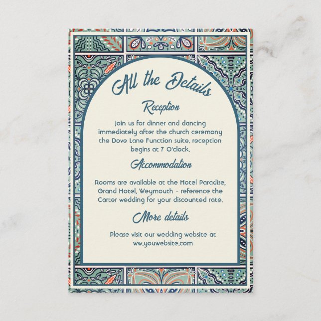 Mediterranean Enclosure Card (Front)