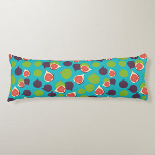 Mediterranean Fig Summer Fruit Pattern    Body Cushion
