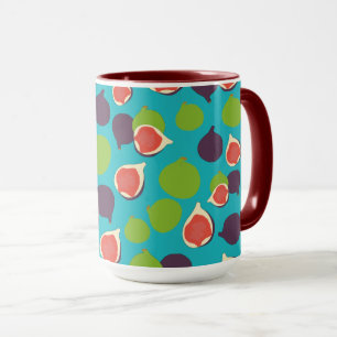 Mediterranean Fig Summer Fruit Pattern   Mug