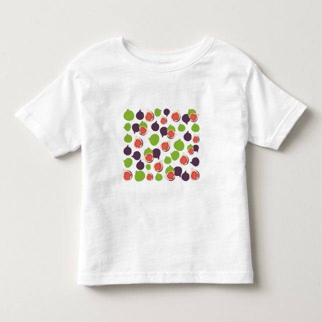 Mediterranean Fig Summer Fruit Pattern  Toddler T-Shirt (Front)