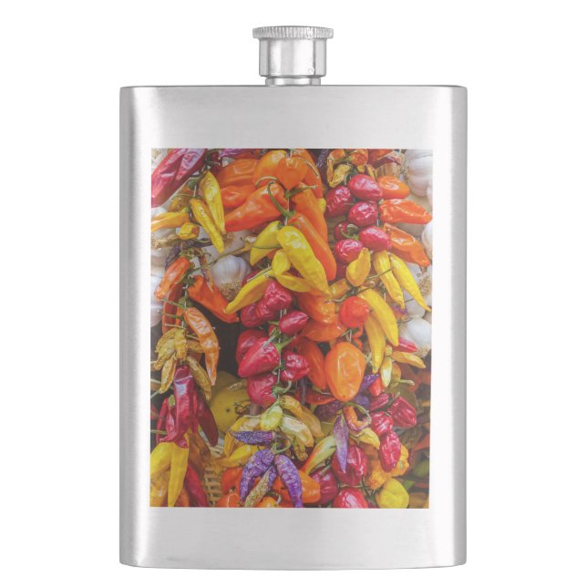 Mediterranean flavours hip flask (Front)