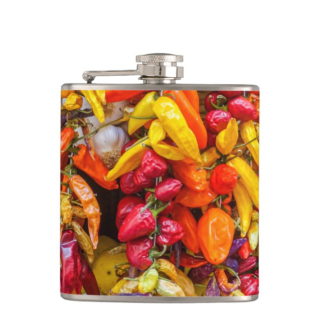 Mediterranean flavours hip flask (Front)