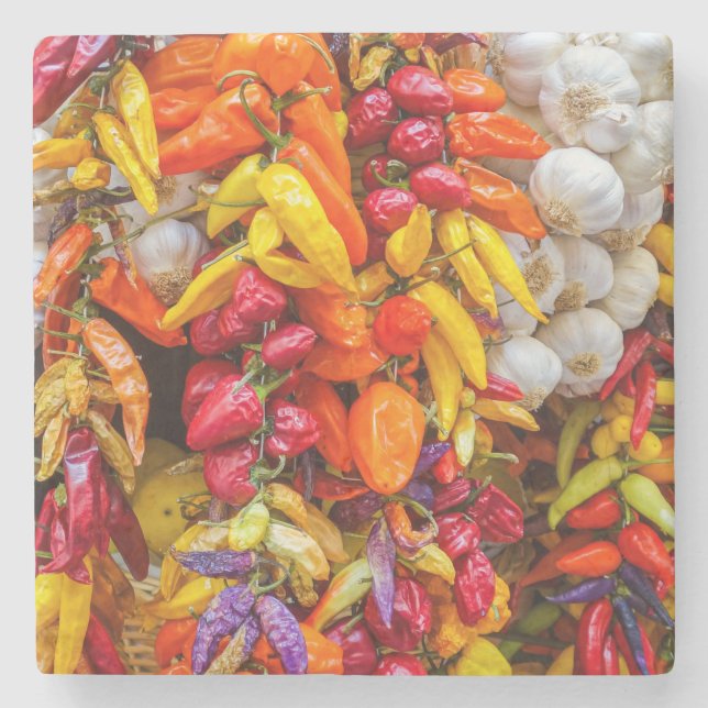 Mediterranean flavours stone coaster (Front)