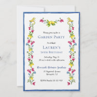Mediterranean Floral Garden Birthday Party