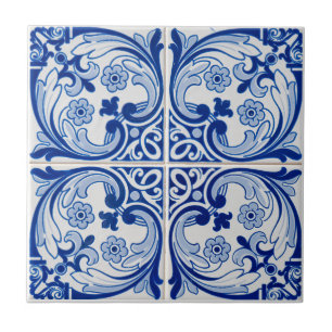 Mediterranean Floral  Tile