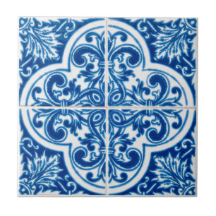 Mediterranean Floral  Tile
