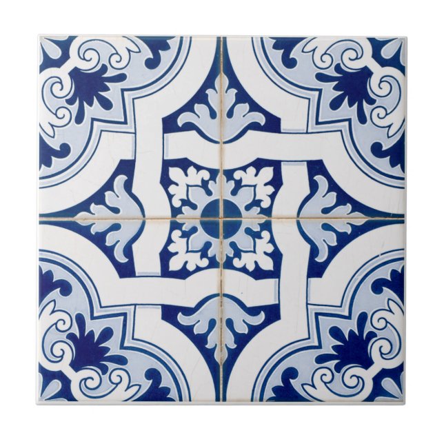 Mediterranean Floral  Tile (Front)