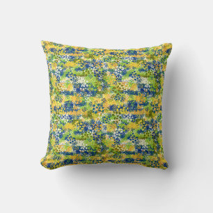 Mediterranean Garden Abstract Artistic Designer Cushion