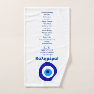 Mediterranean Hand Towel for Gifts. 