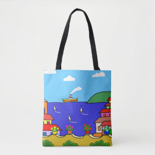 Mediterranean Holiday Tote Bag