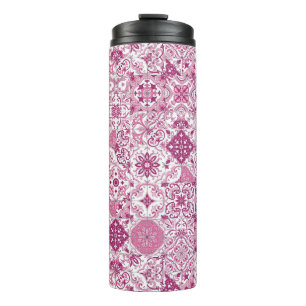 Mediterranean hues/ Azulejo tiles Thermal Tumbler