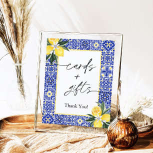 Mediterranean Italian Lemon Cards and GIfts Sign