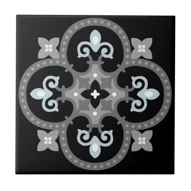 Mediterranean kitchen backsplash tiles (Front)
