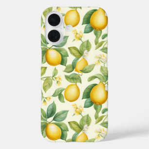 Mediterranean Lemon Blossoms Citrus iPhone 16 Case