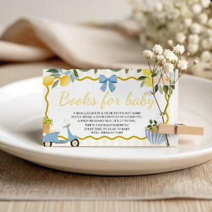 Mediterranean Lemon Books for Baby Card