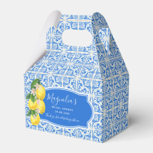 Mediterranean Lemon Bridal Shower Favour Box