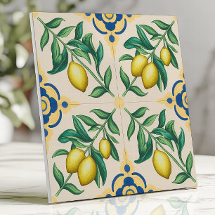 Mediterranean Lemon Citrus Fruit  Tile