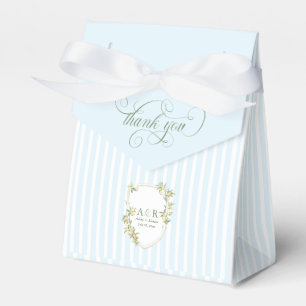 Mediterranean Lemon Crest Wedding Favour Box