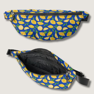 Mediterranean Lemon pattern Bum Bags